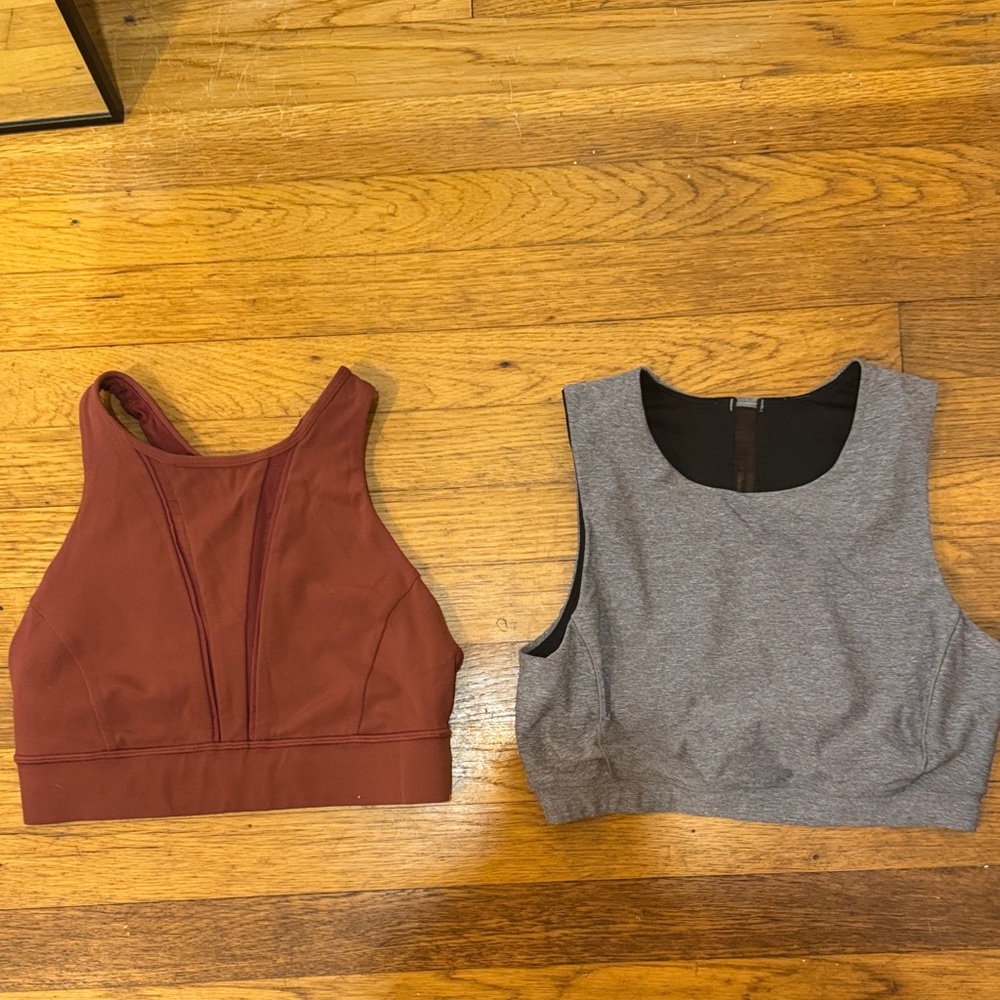 Lululemon sports bras w/ mesh panel